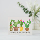 Freundinnen Stick Together Card Postkarte (Stehend Vorderseite)