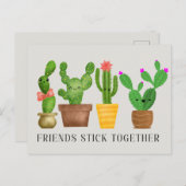 Freundinnen Stick Together Card Postkarte (Vorne/Hinten)