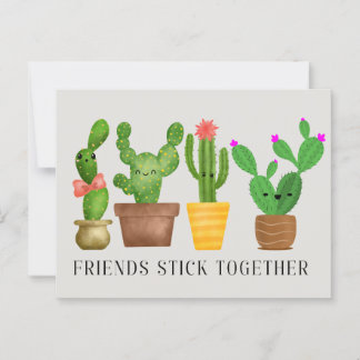 Freundinnen Stick Together Card Postkarte