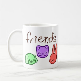 Freundinnen Tasse für farbenfrohe Tiere REVISIERT