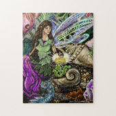 Freundinnen und Freunde der Messe Fairy and Newt I Puzzle (Vertikal)