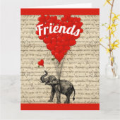 Freundinnen und Freunde Romantik Karte (Gelbe Blume)