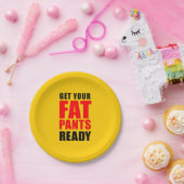 Freundinnen und Mitarbeiter können sich für fette  Pappteller (Party)