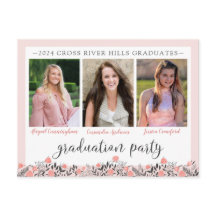 Freundinnen und Schüler Graduierungsparty Blush