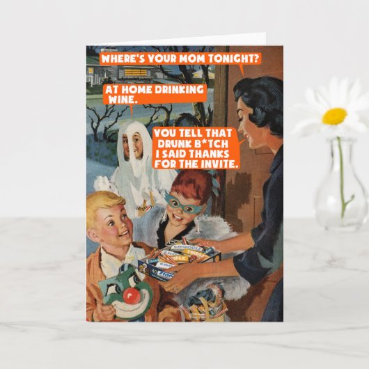 Freundinnen von Halloween Karte (Kleine Pflanze)