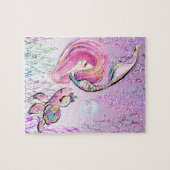 Freundinnen von Meerjungfrauen und Meeresschildkrö Puzzle (Horizontal)