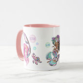 Freundinnen von Meerjungfrauen und Meeresschildkrö Tasse (Vorderseite Links)