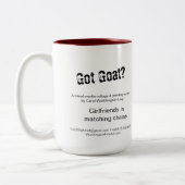 Freundinnen Ziegenjunge Tasse - lustige Ziegen mit (Links)