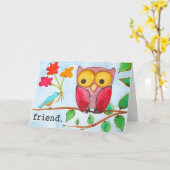 Freundkarte Karte (Gelbe Blume)