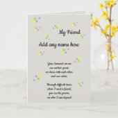 FREUNDKARTE KARTE (Gelbe Blume)