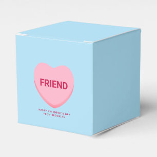 Freundlich blauer rosa Gespräch Herz Valentine Geschenkschachtel