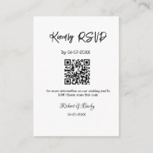 freundlich Hochzeit RSVP Scan QR-Code einfach mode