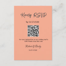 freundlich Hochzeit RSVP Scan QR-Code einfach mode