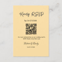 freundlich Hochzeit RSVP Scan QR-Code einfach mode