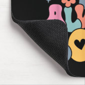 Freundlich Ist Cool Groovy Lehrer Sei Freundlich F Mousepad (Ecke)