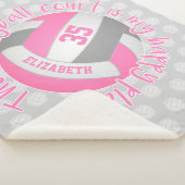 Freundlich rosa graues Volleyballfeld mein glückli Sherpadecke (3/4)