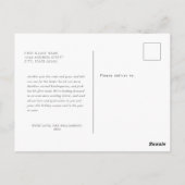 FREUNDLICH | Typografie Custom Christmas Tree 1 Fo Postkarte (Rückseite)