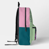 Freundlich und hilfsbereit sein... bedruckter rucksack (Links)