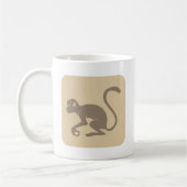 Freundliche Affe-Ikone Kaffeetasse (Links)