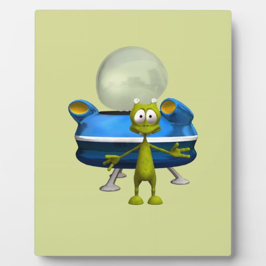 Freundliche Alien Fotoplatte (Vorderseite)