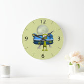 Freundliche Alien Große Wanduhr (Zuhause)