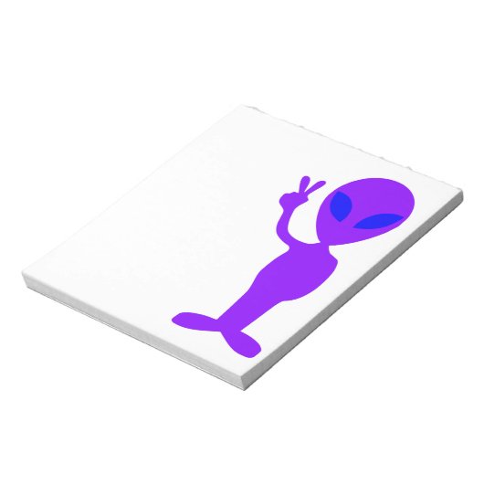Freundliche Alien Notizblock (Rotiert)