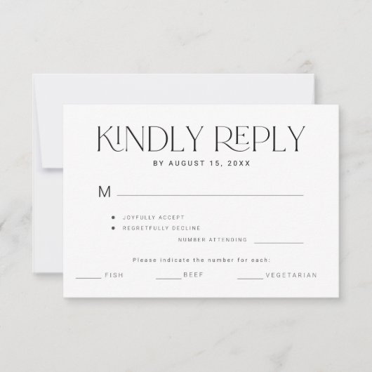 Freundliche Antwort Typografie Mahlzeit Wahl Hochz (Vorderseite)