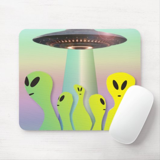 freundliche Außerirdischen Mousepad (Mit Mouse)
