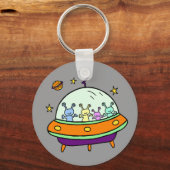 Freundliche Außerirdischen Schlüsselanhänger (Vorderseite)