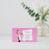 Freundliche Backen-Visitenkarte-Schablone Visitenkarte (Stehend Vorderseite)