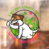 Freundliche Begrüßung des warmen Tages Fresh Water Fensteraufkleber (Blatt 2)