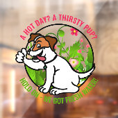 Freundliche Begrüßung des warmen Tages Fresh Water Fensteraufkleber (Blatt 2)