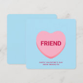 Freundliche blaue Konversation Herzstück Valentine (Vorne/Hinten)
