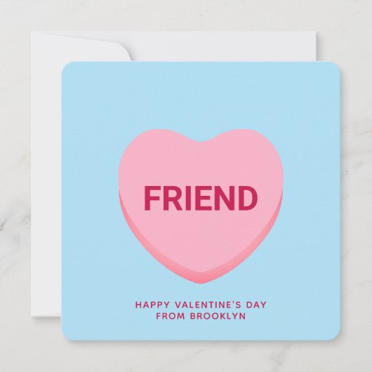 Freundliche blaue Konversation Herzstück Valentine (Vorderseite)