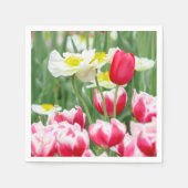 Freundliche Blume Serviette (Vorderseite)