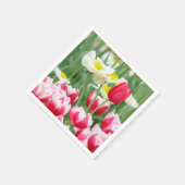 Freundliche Blume Serviette (Ecke)