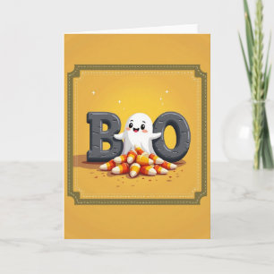 Freundliche Boo-Geisterkarte Karte