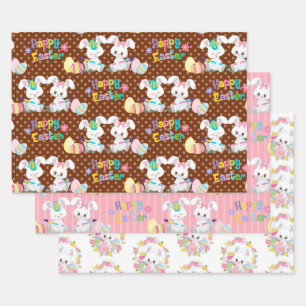 FREUNDLICHE BUNNEN UND BASKETS GESCHENKPAPIER SET