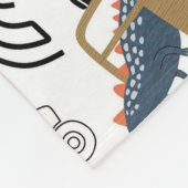 Freundliche Dinosaurier in Cars Pattern Fleecedecke (Ecke)