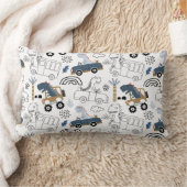 Freundliche Dinosaurier in Cars Pattern Lendenkissen (Decke)