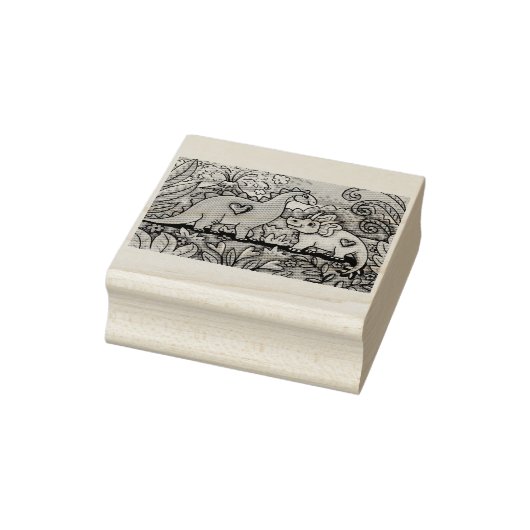 FREUNDLICHE DINOSAURS RUBBER-BRIEFMARKE GUMMISTEMPEL (Stempel)