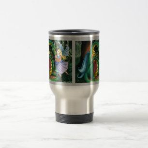 Freundliche Drache-Reise-Tasse Reisebecher