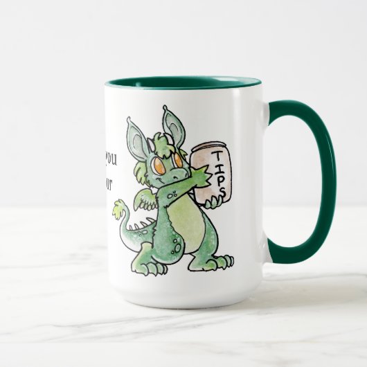 Freundliche Drache-Spitze-Schale Tasse (Rechts)