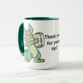 Freundliche Drache-Spitze-Schale Tasse (Vorderseite Links)