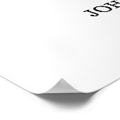 Freundliche Ehe wie Kaffeejubiläum mit Namen Poster (Ecke)