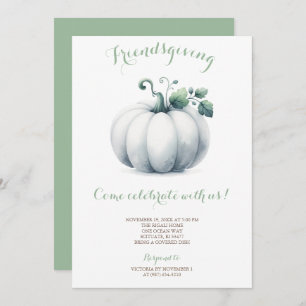 Freundliche Einladung White Pumpkin