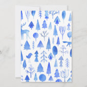 Freundliche Einladungen Schöne Wasserbäume (Rückseite)