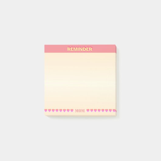 Freundliche Erinnerung Post-it Klebezettel (Vorderseite)