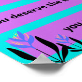 Freundliche Erinnerungen für harte Tage Poster (Ecke)