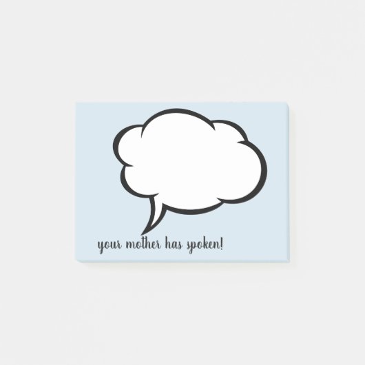 Freundliche Erinnerungen von Ihrer Mamma!  Post-it Klebezettel (Vorderseite)